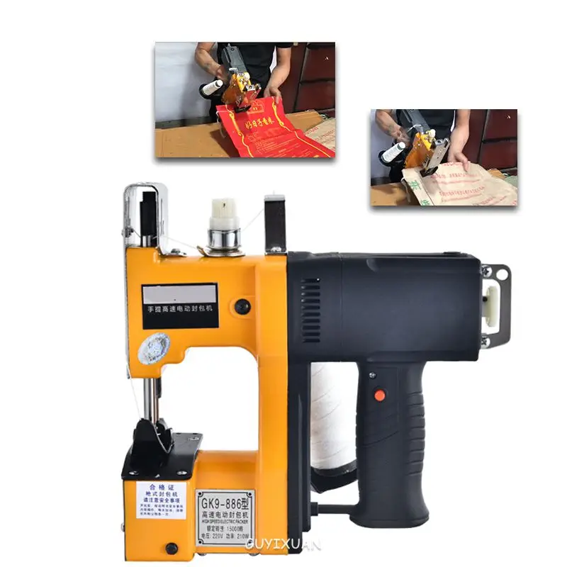 

GK9-886/портативная электрическая швейная машина/машину для запечатывания нетканевых мешков/сплетенный мешок швейная и герметичный мешок рис...