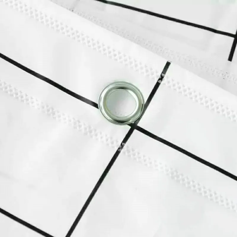 Белая Скандинавская Штора для душа Геометрическая ванны большая утолщенная в