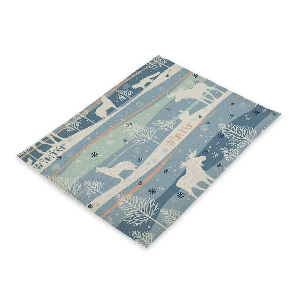 CD23-2 4 шт. рождественские украшения для дома Снежинка Noel Tree вечерние свадебные украшения подарок Adornos De Navidad настольные салфетки Kerst Xmas - Цвет: CD23-2