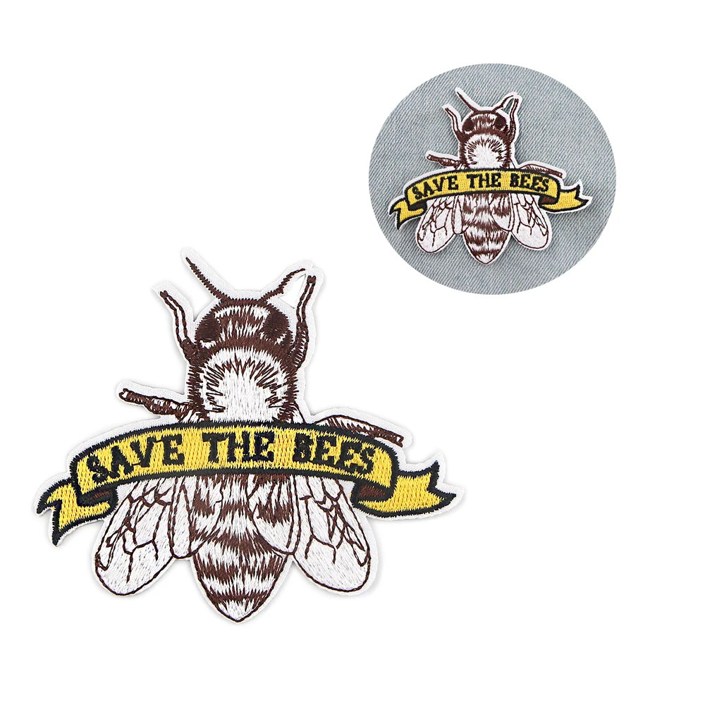1 шт. патчи для одежды с надписью SAVE THE BEES | Канцтовары офиса и дома