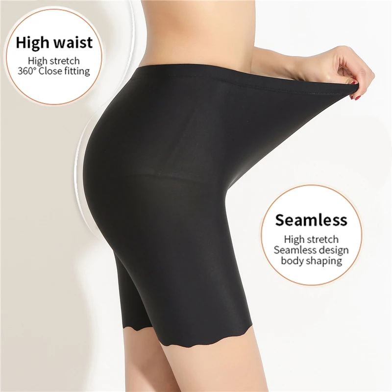 

Safety Pants for Women Plus Size 4XL Seamless Skirt Shorts High Waist Soft Comfortable Boxer Panties Ladies Underwear
