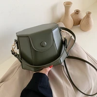 simple solid bucket handle bag female retro pu leather luxury shoulder bag woman fashion brands shopper crossbody clutch womens