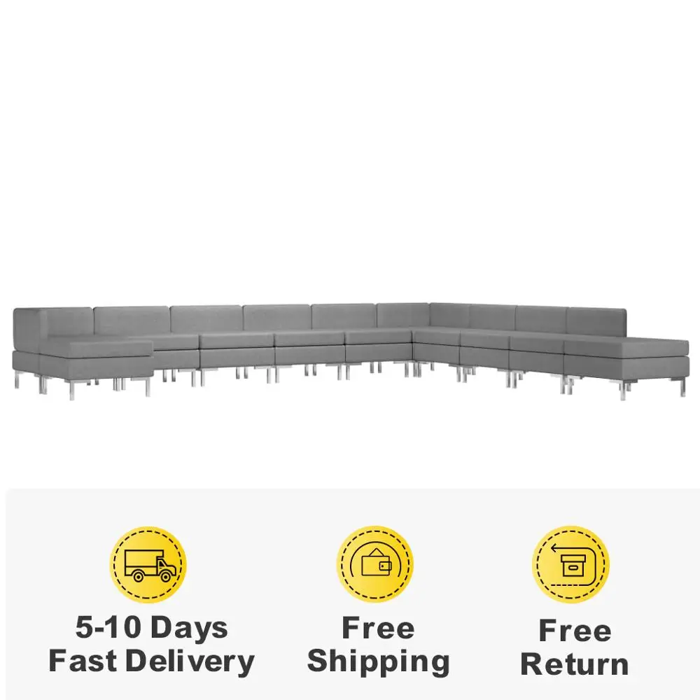 Современная мебель для гостиной диван 11 шт. ткань удобная роскошная l образный