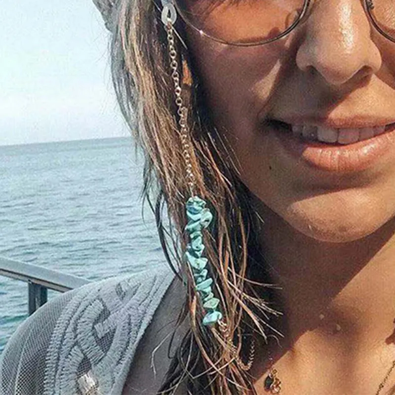 Новинка модная цепочка для очков женщин ремешок солнцезащитные очки рок-камень