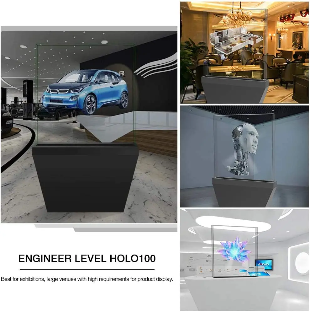 

GIWOX 3D Hologran Fan WiFi 1440p HD 39.3'' Large Holographic Video Projector 3D Advertising Display is Best for Business Store