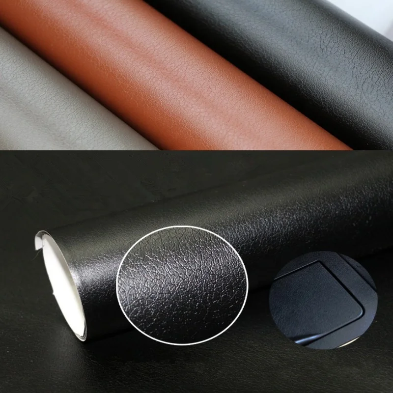 1.52*28m Car dashboard Wrapping Adhesive Vinyl Leather Skin Wrap