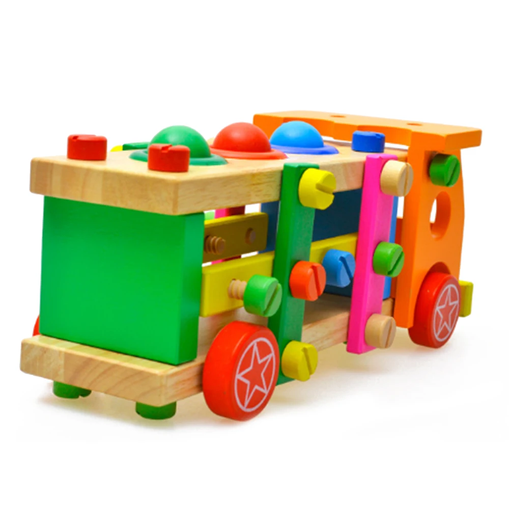 Игрушки для детей Детские Обучающие деревянные игрушки разборки гайки