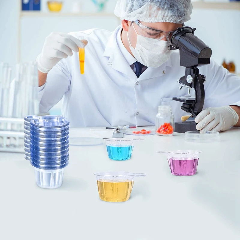 

300 Pieces Urine Cups Plastic Urine Collection Cups, 40 ML with 24Pcs Paint Brushes Set