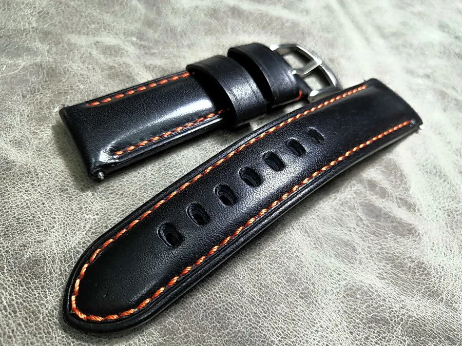 Ремешок мужской из натуральной кожи 22/24 мм|Ремешки для часов| |