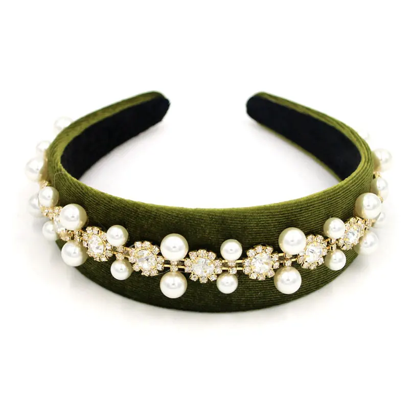 Новые повязки на голову Fioday в стиле барокко для женщин искусственный жемчуг