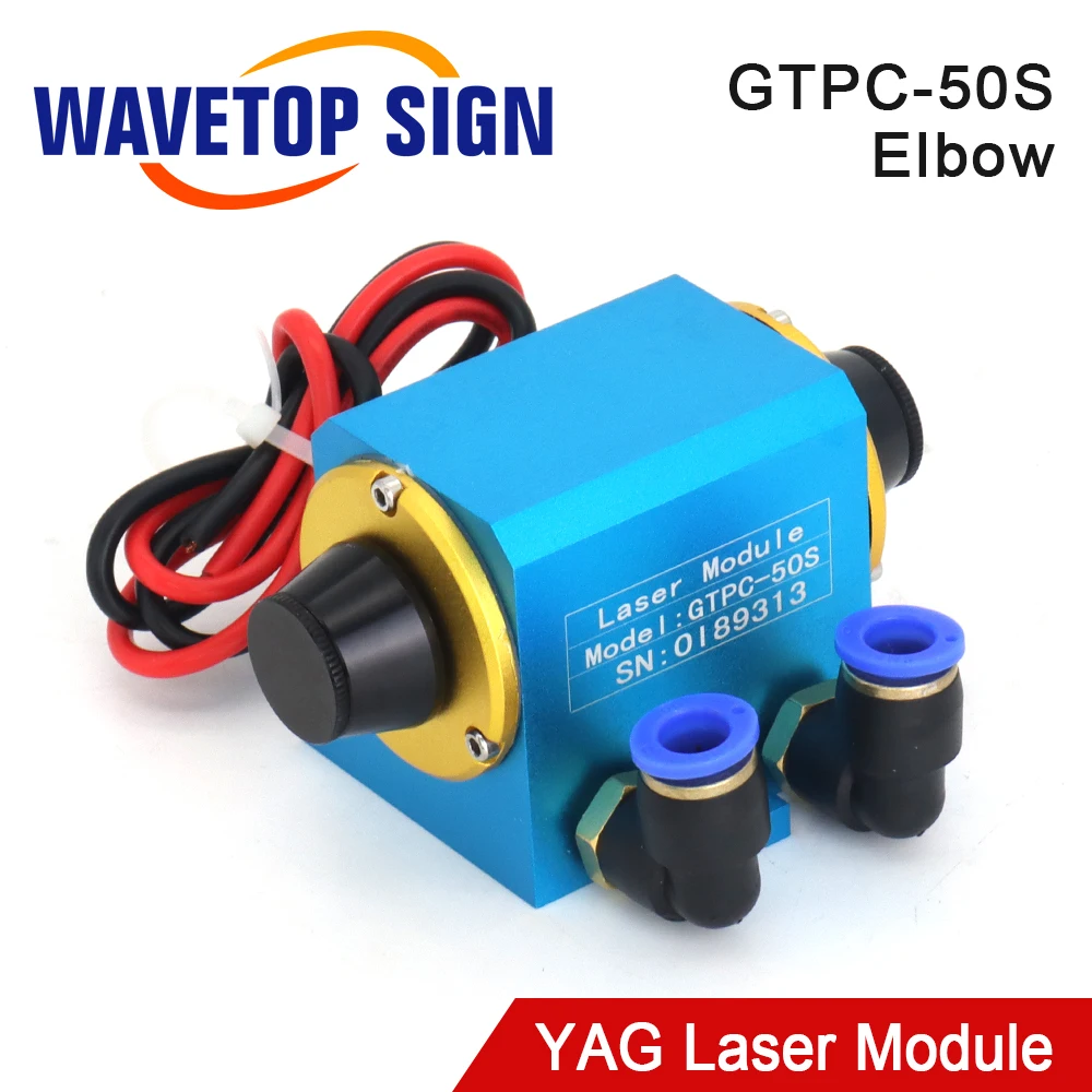 WaveTopSign JiTai GTPC 50S 50 Вт локоть YAG лазерный модуль GTPC-50S 90 градусов диодный насос для