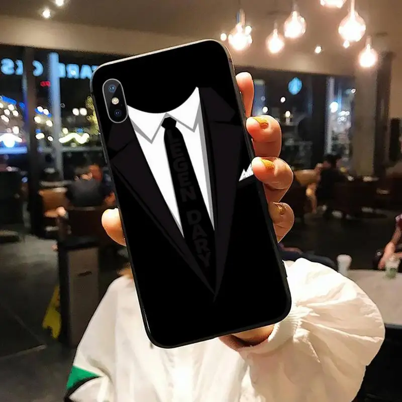

Man Suit Shirt Tie fashion Phone Case for iPhone 11 12 pro XS MAX 8 7 6 6S Plus X 5S SE 2020 XR