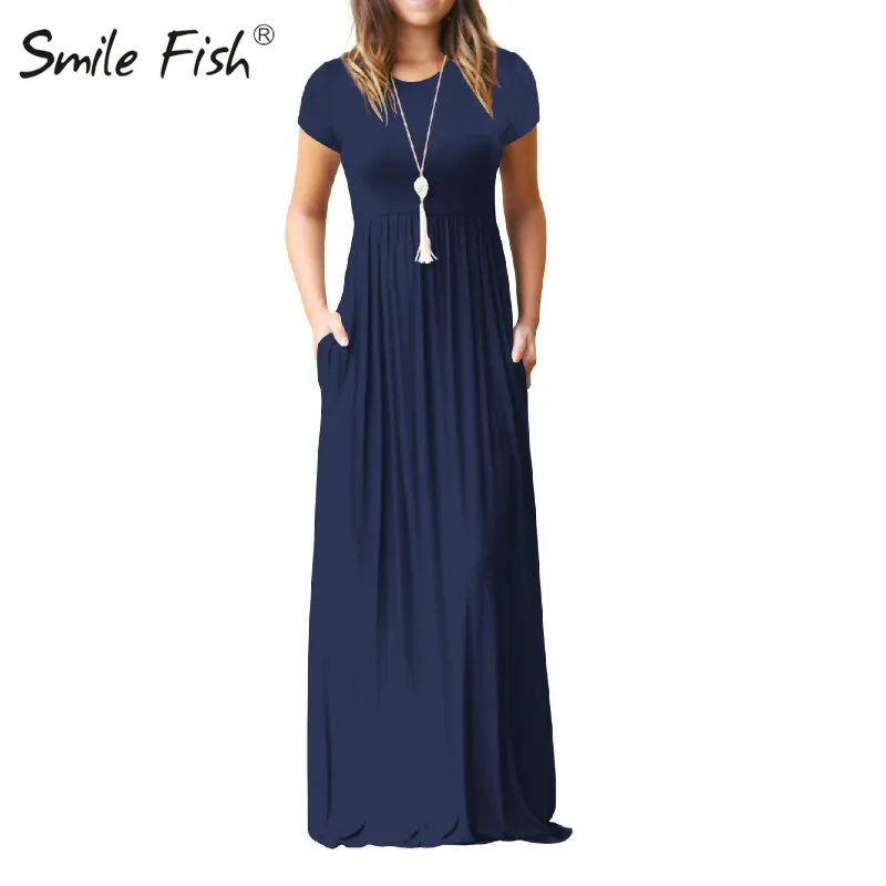 Макси Платье с изображением лисы для женщин 2020 Летнее Длинное на каждый день