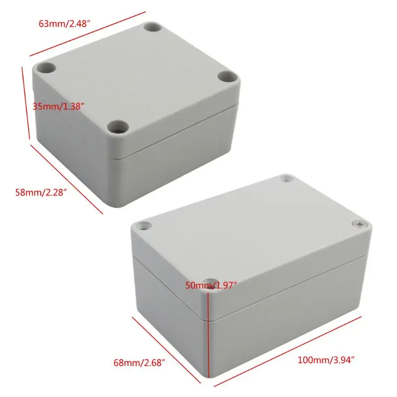 

DIY Plastic Outdoor Waterproof Junction Boxes Electrical Control Terminal Wiring Connection Power Enclosure Case Sealed
