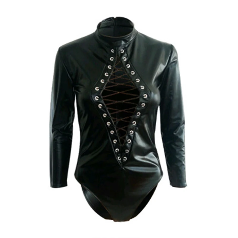 Новинка 2019 сексуальное женское нижнее белье эротическое кожаное латексное для