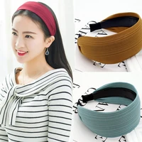 women hair hoop top knot turban headband wide side thickened hairband hair accessories for girls no slip head band hair bands