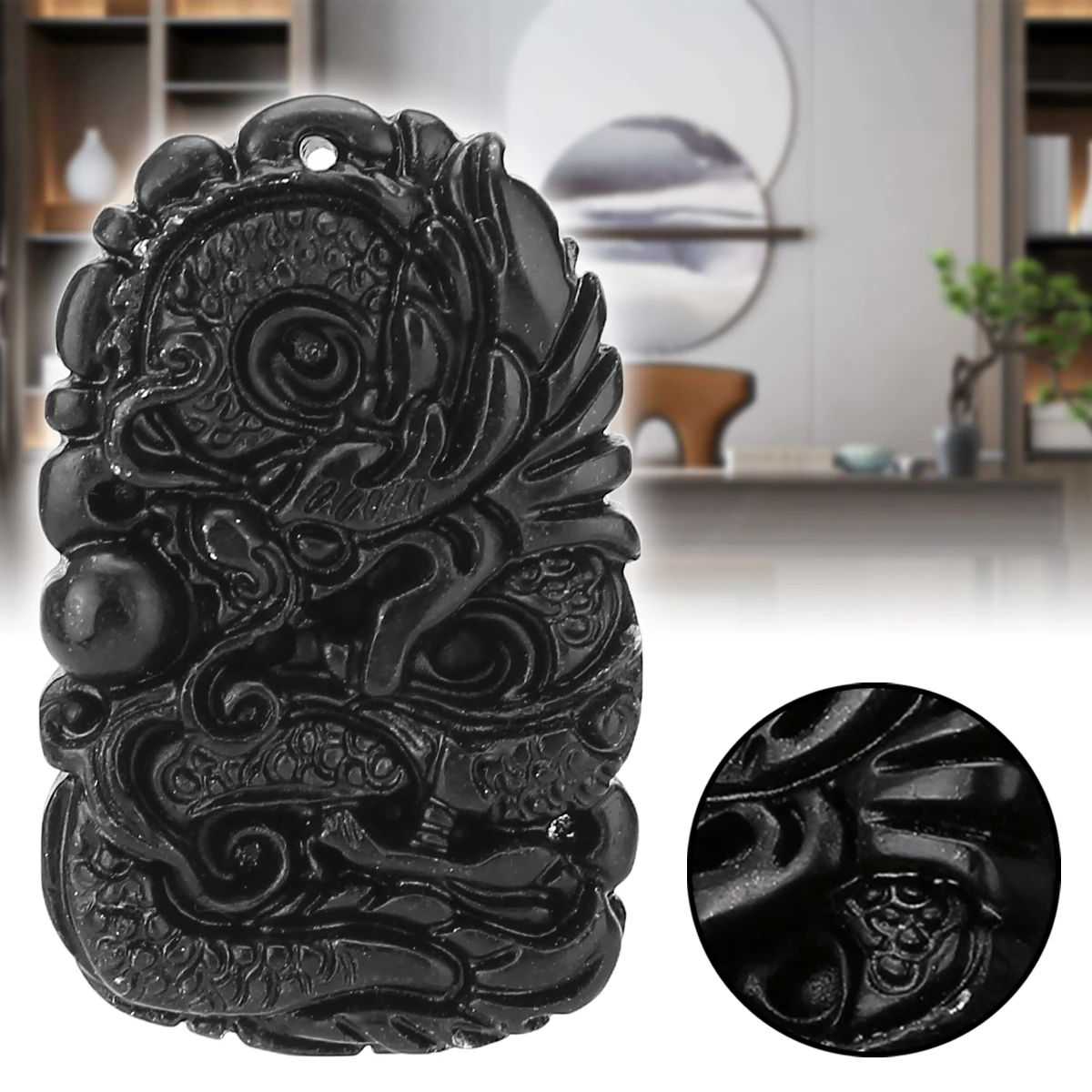 1 шт. нефритовая подвеска китайская на удачу черного и зеленого цвета ювелирные