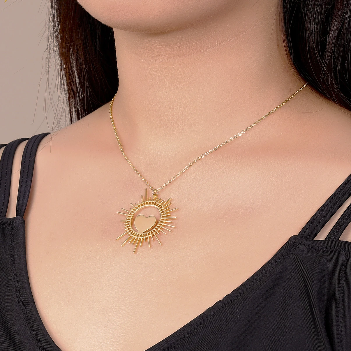 Аура ожерелье круглая Персонализированная табличка гравировка имя любой язык