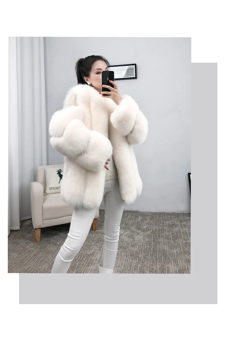 ZDFURS* натуральный мех, Лисий мех, шуба, дизайнерское, для девушек, зимнее, действительно Лисий мех, шуба, съемный, натуральный мех, шуба, Женская