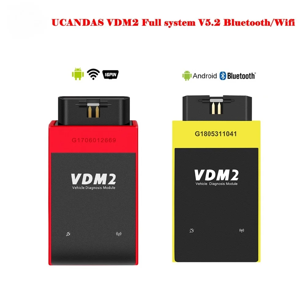 UCANDAS VDM2 Full System V5.2 Bluetooth/Wifi OBD2 VDM II for Android 2 OBDII Code Scanner better than Easydiag |
