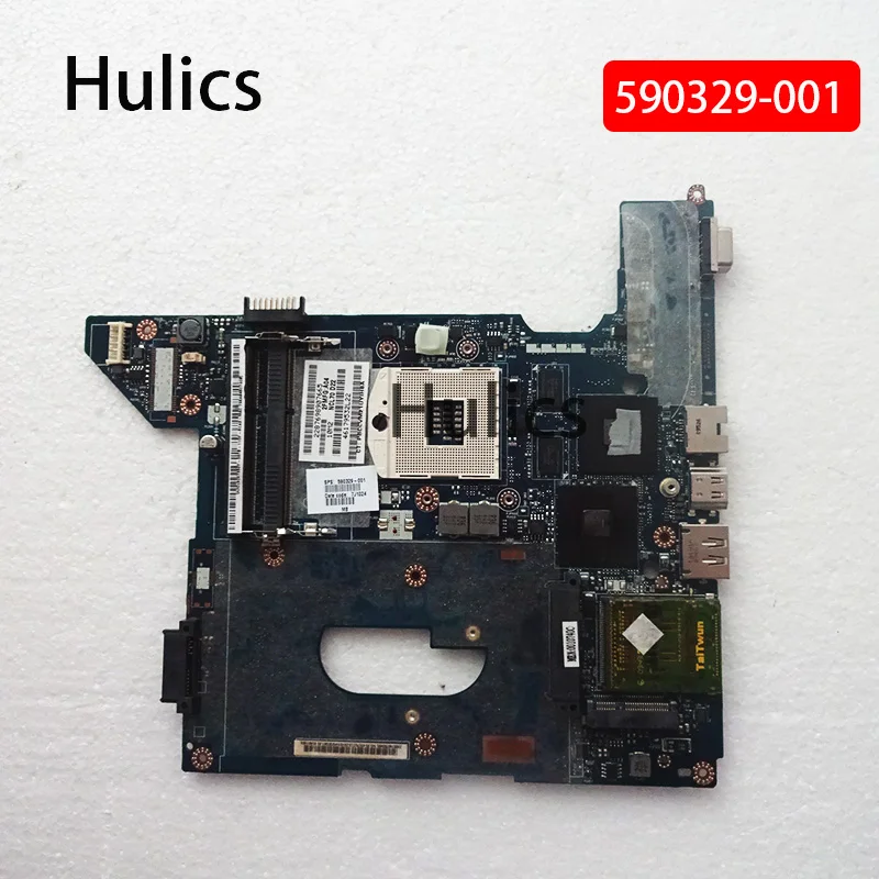 Материнская плата Hulics 590329-001, использованная для ноутбука HP Compaq CQ41, материнская плата HM55 DDR3 HD 4350 GPU