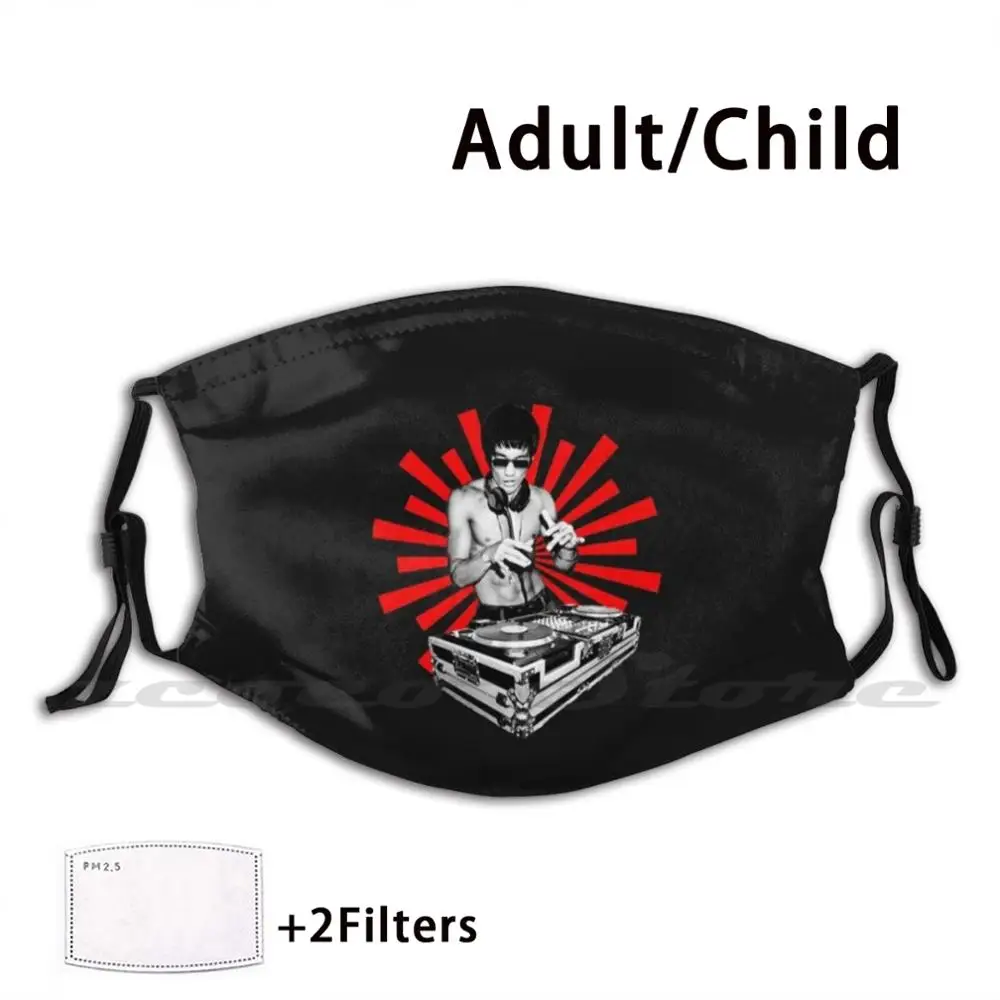 

Bruce-Lee Mask Cloth Reusable Print Filter Washable Bruce Lee Legend Kungfu Martial Art Actor Hollywood