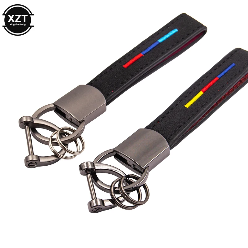 Автомобильный брелок из сплава поставки высококачественных мужских и кожаных