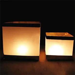 10 шт. бумажные квадратные плавающие водяные фонари со свечами водяной светильник