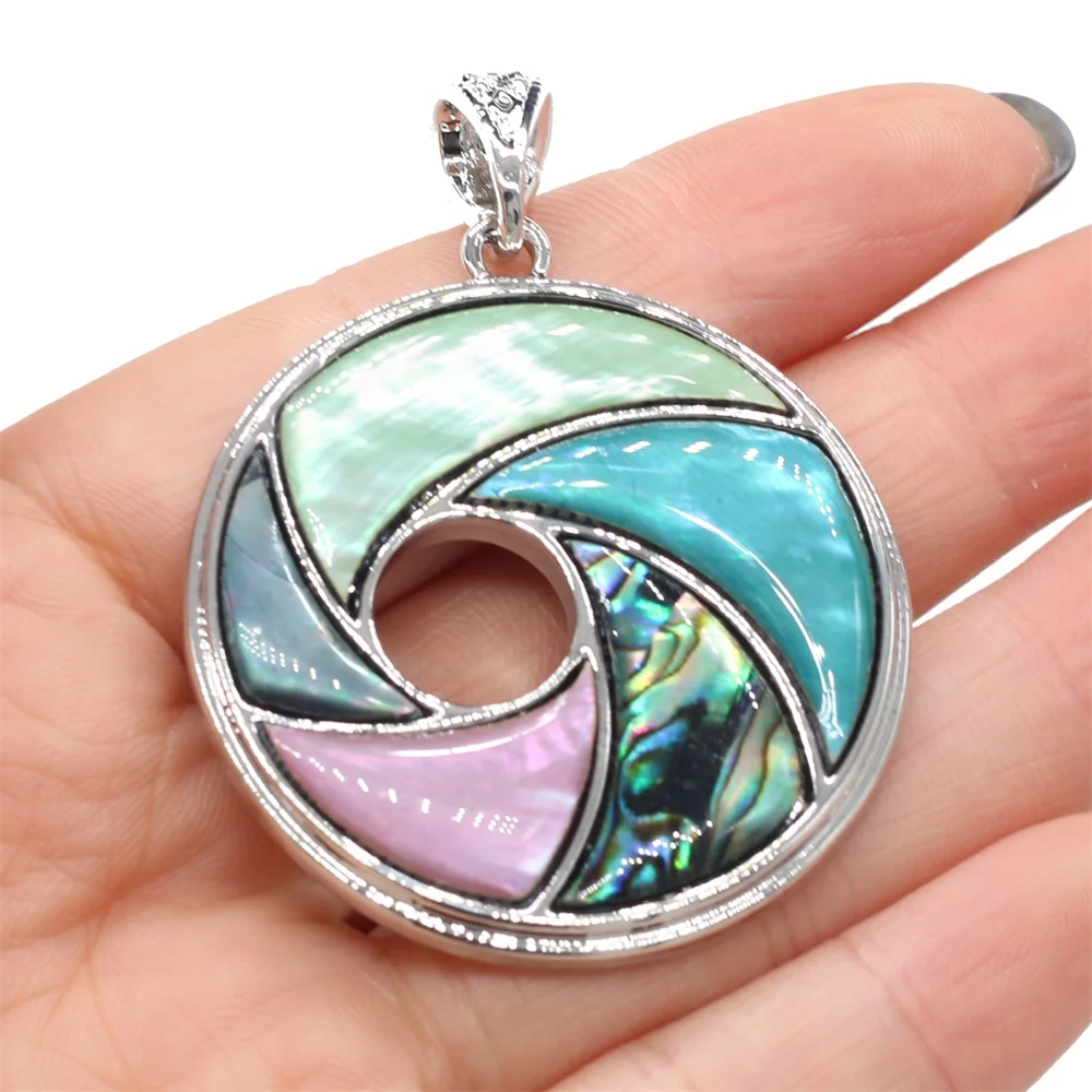 

Natural Abalone Shell Pendant Mix-Color Mother of Pearl Exquisite charms For jewelry making DIY Necklace accessories