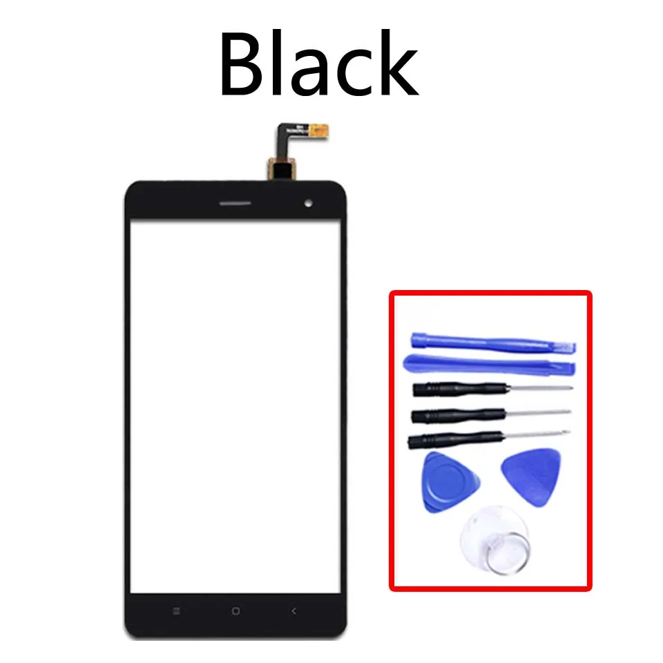 Black-With tool 5," сенсорный экран для Xiao mi 4 mi 4 M4 Сенсорная панель Сенсорный ЖК-дисплей стеклянная линза Панель дигитайзер Запасные части - Цвет: Black-With tool