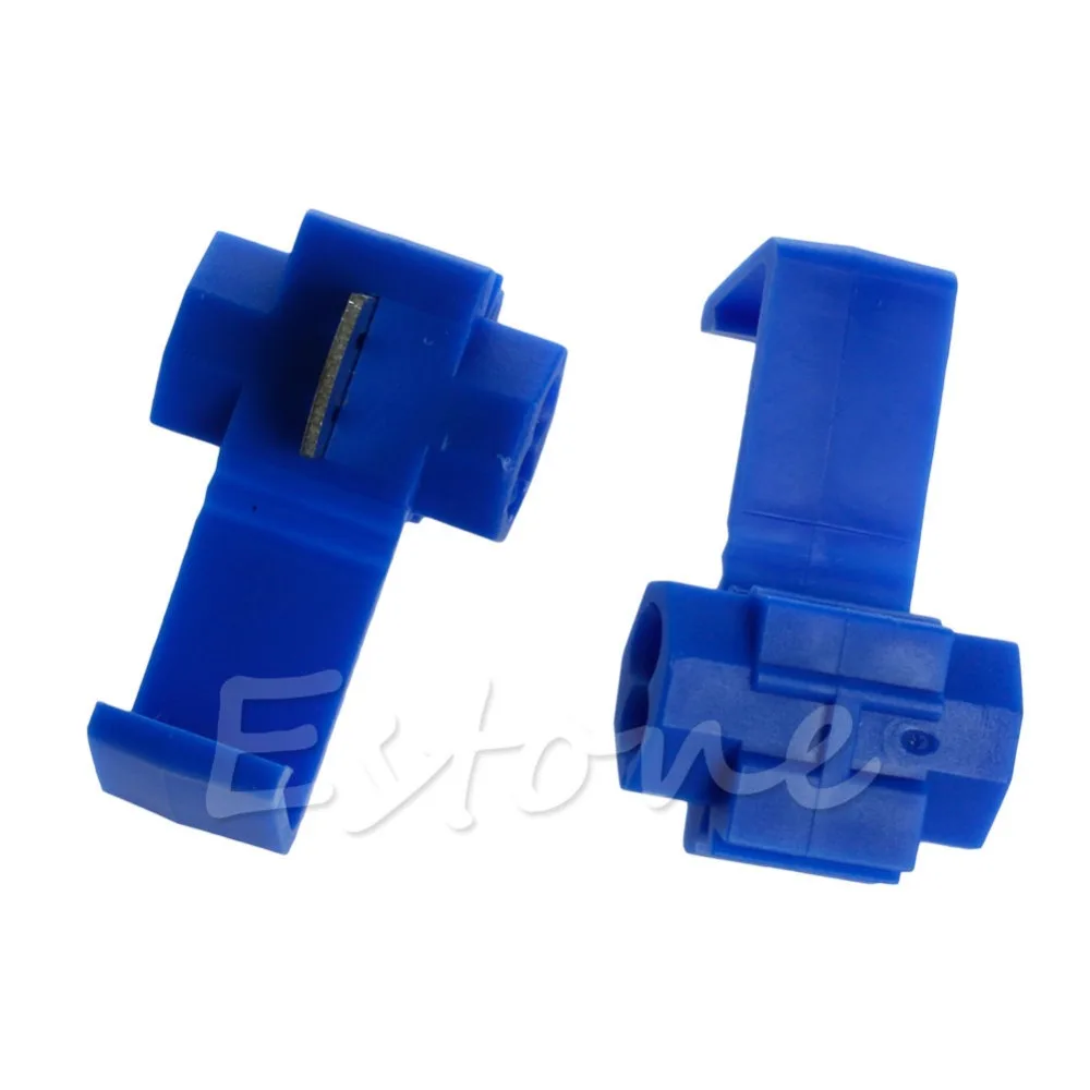 Синий Электрический кабель Разъемы быстрого фиксатор соединения проводов