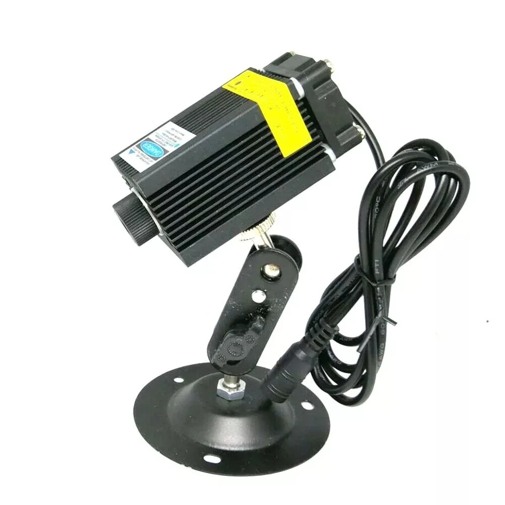 

450nm 1000mW Focusable Laser Blue Dot Diodes Module w/12V Power Adapter &Locator Holder