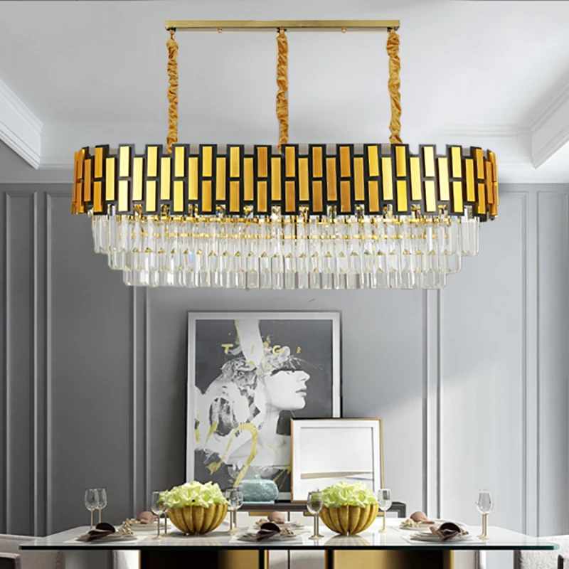

Modern LED crystal chandelier living room bedroom aisle E14 wall lamp luxury hotel K9 crystal pendant light indoor lighting