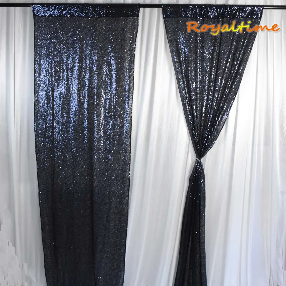 Темно-Синий Блестящий Фон Royaltime 2x8 футов для вечерние НКИ свадьбы фотобудки фон