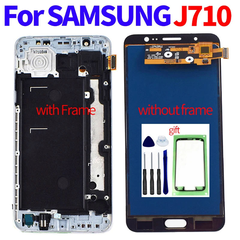 ЖК-экран для Samsung Galaxy J7 2016 J710 J710F ЖК-панель J710M J710H J710A J710FN сенсорный экран с