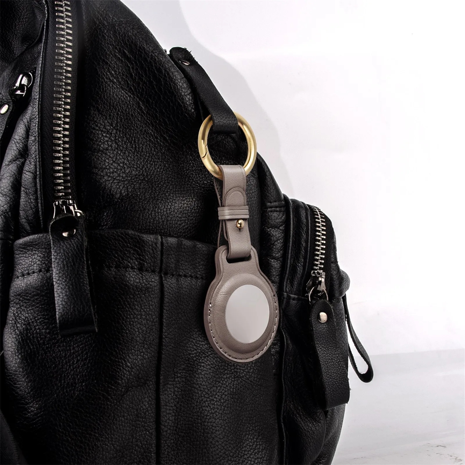 

Leather Case For Apple Airtag Tracking Locator Cover Anti-lost Bluetooth Tracker Cover Protective Case For Apple Airtags Locator