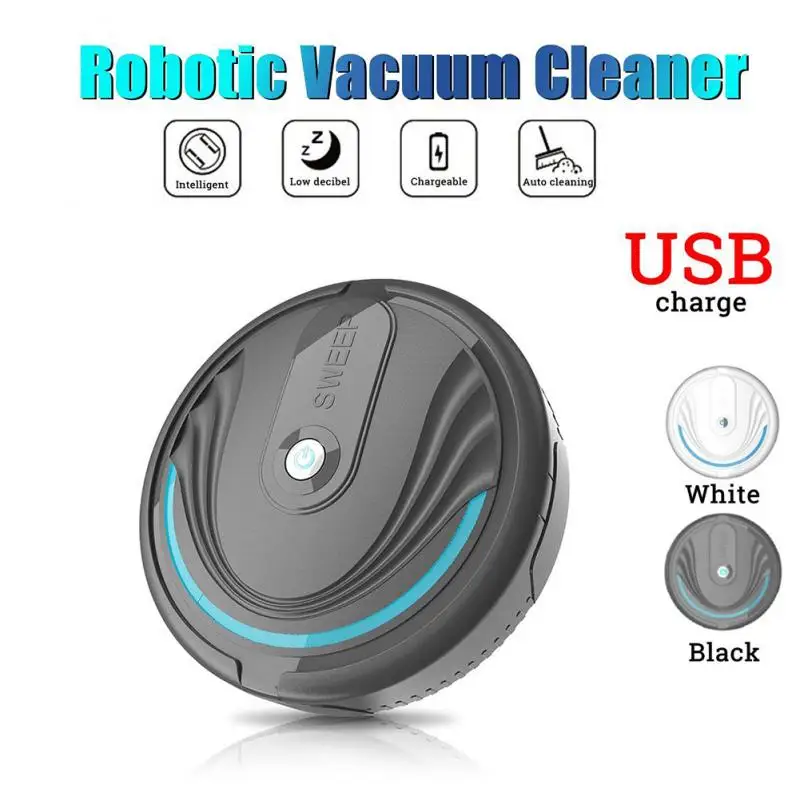 

New USB Smart Rechargeable Automatic Robot Vacuum Floor Cleaner Sweeping Suction Robotic Cleaning Tools For Family Intelligence