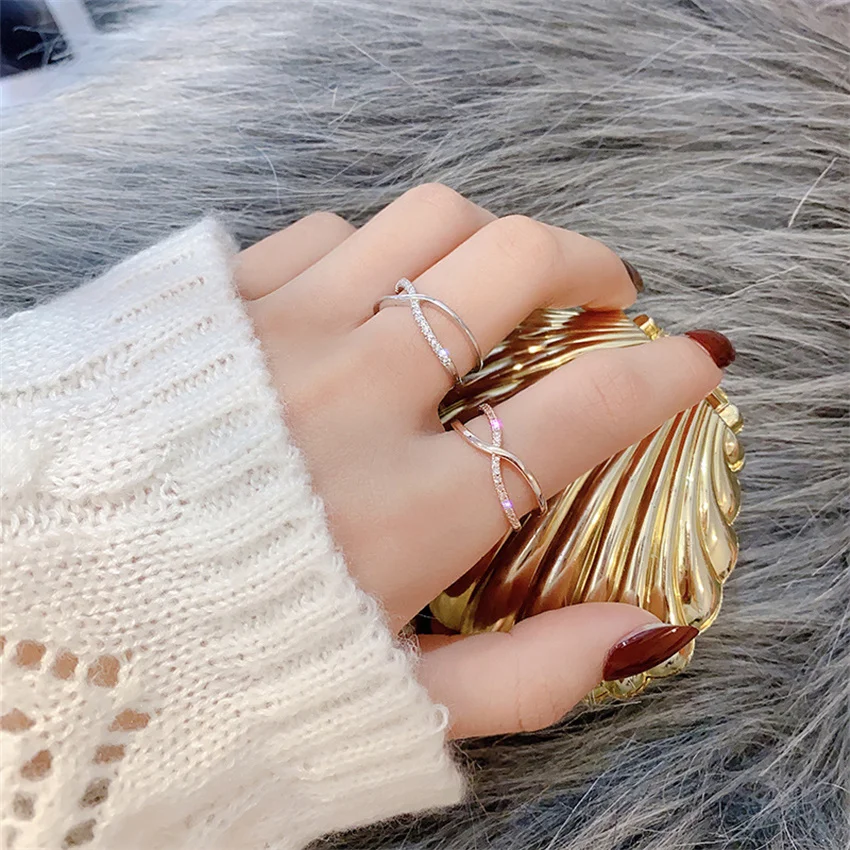 

Открытое кольцо для студентов, индивидуальное кольцо, женское простое кольцо с бриллиантами, индивидуальное ювелирное изделие для девушек,...