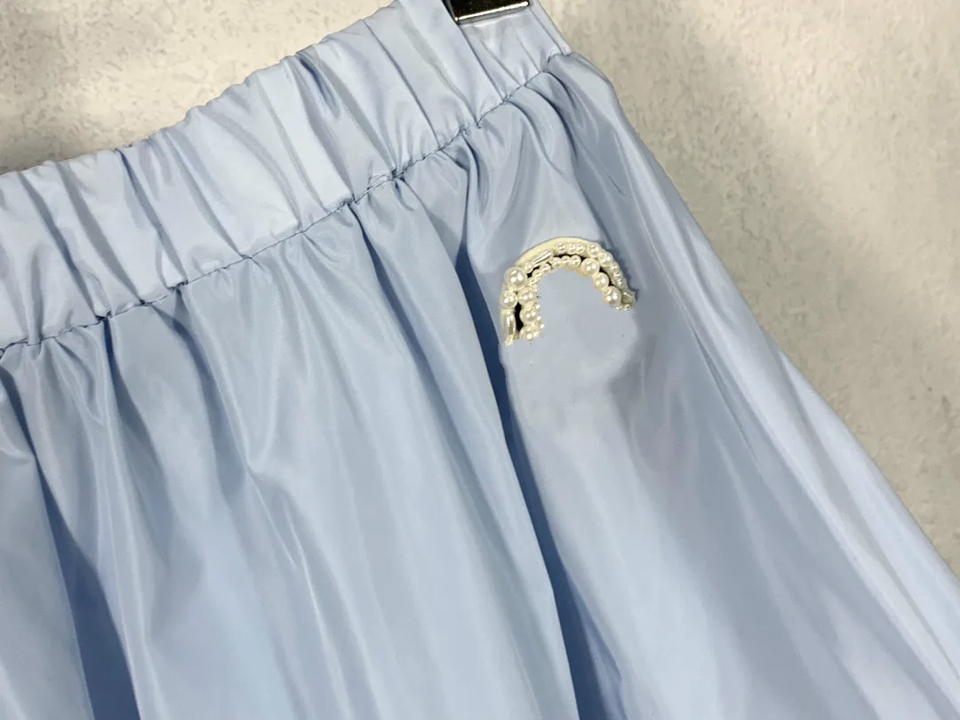 

Luxury Brand Casual 2 Piece Set Women Sport 2021 Summer Hooded Jacket and Elastic Waist Skirt High-end Design Loose Sweet Sets