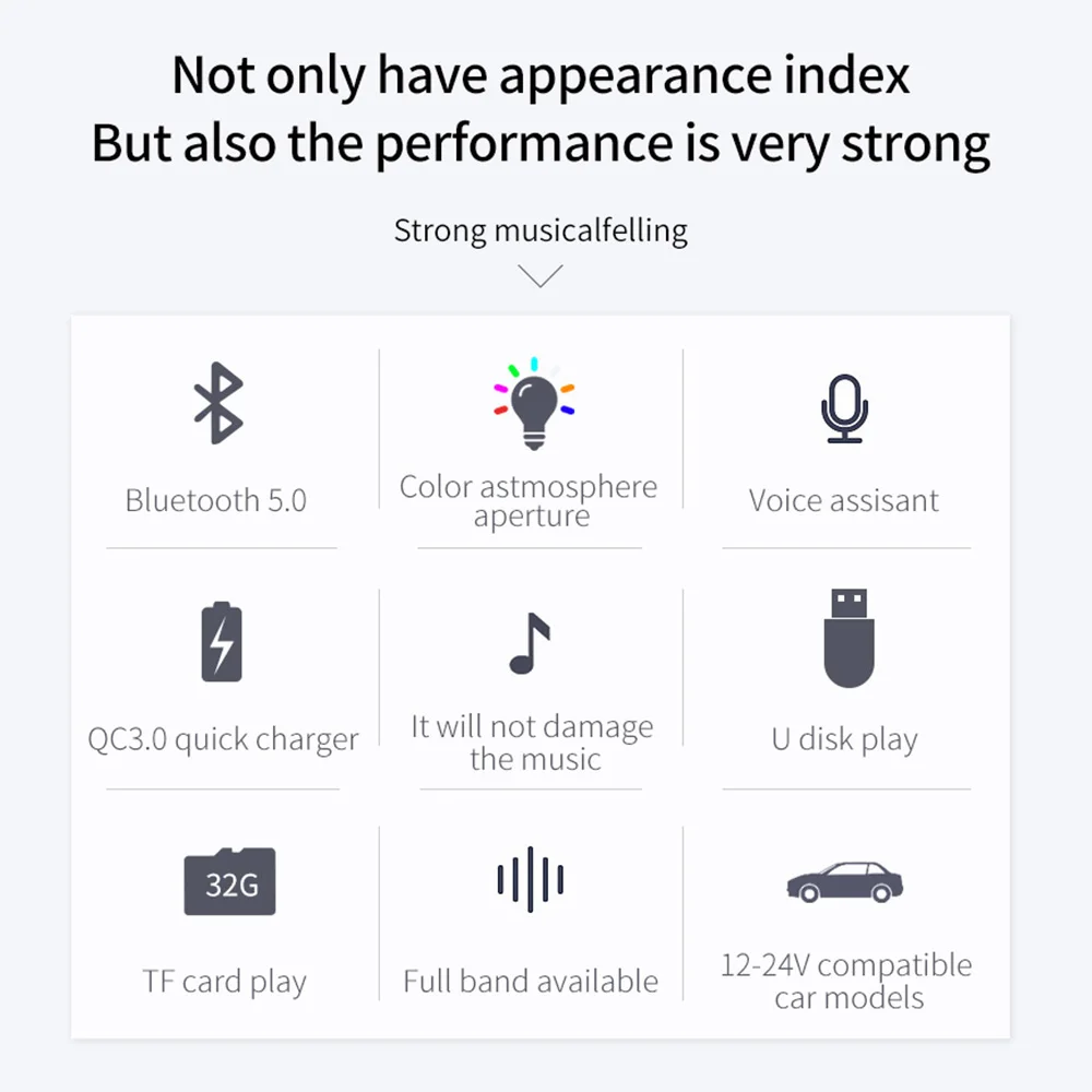 Bluetooth 5 0 FM передатчики Автомобильный MP3-плеер передатчик Быстрая зарядка QC3.0