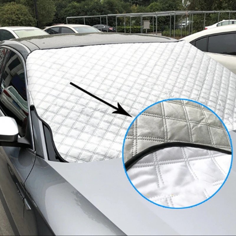 

Car Magnetic Windshield Snow Cover Window Sunshade Sun Shade Cover Winter Windshield Protection Universal 120cmx145cm