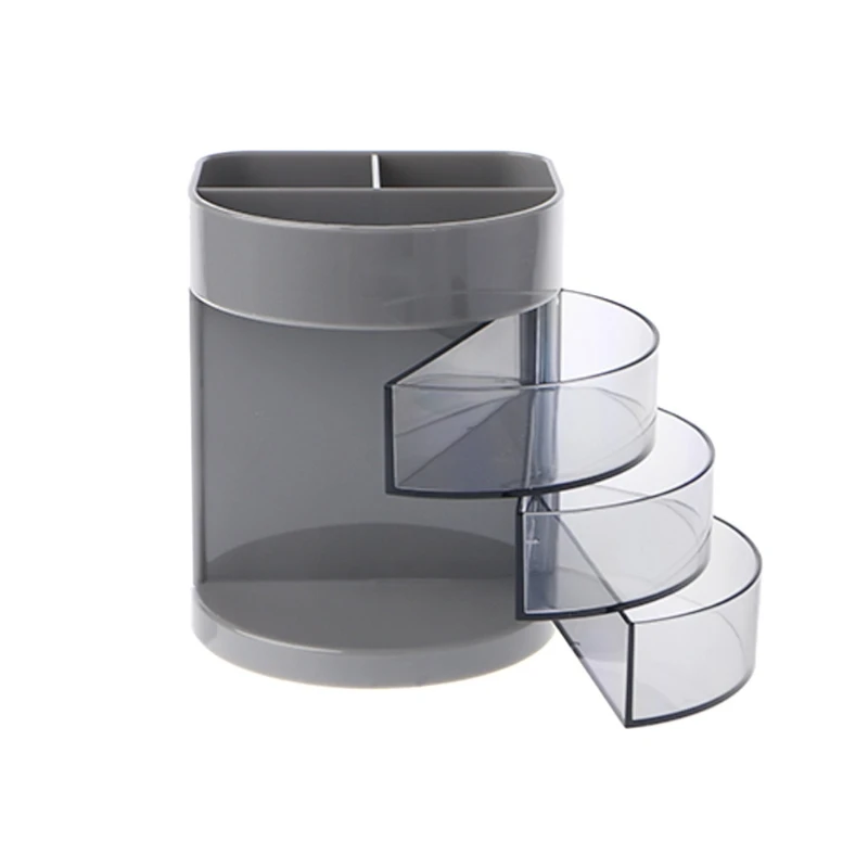

Multifunction Pen Pencil Holder Three Layer Desktop Drawer Organizer Staionery