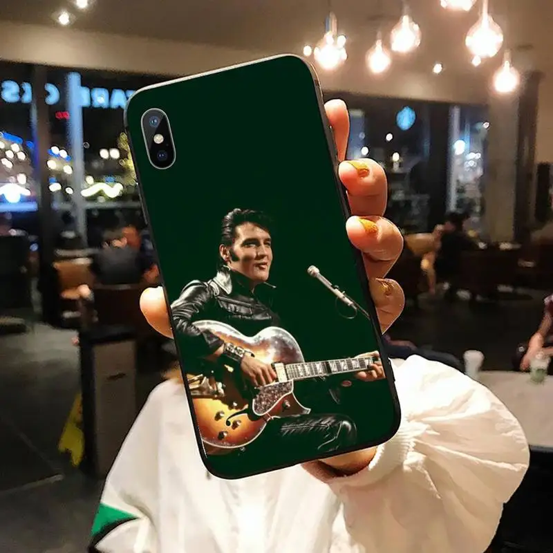 

Singer Elvis Presley Kiss poster Phone Case for iPhone 11 12 pro XS MAX 8 7 6 6S Plus X 5S SE 2020 XR