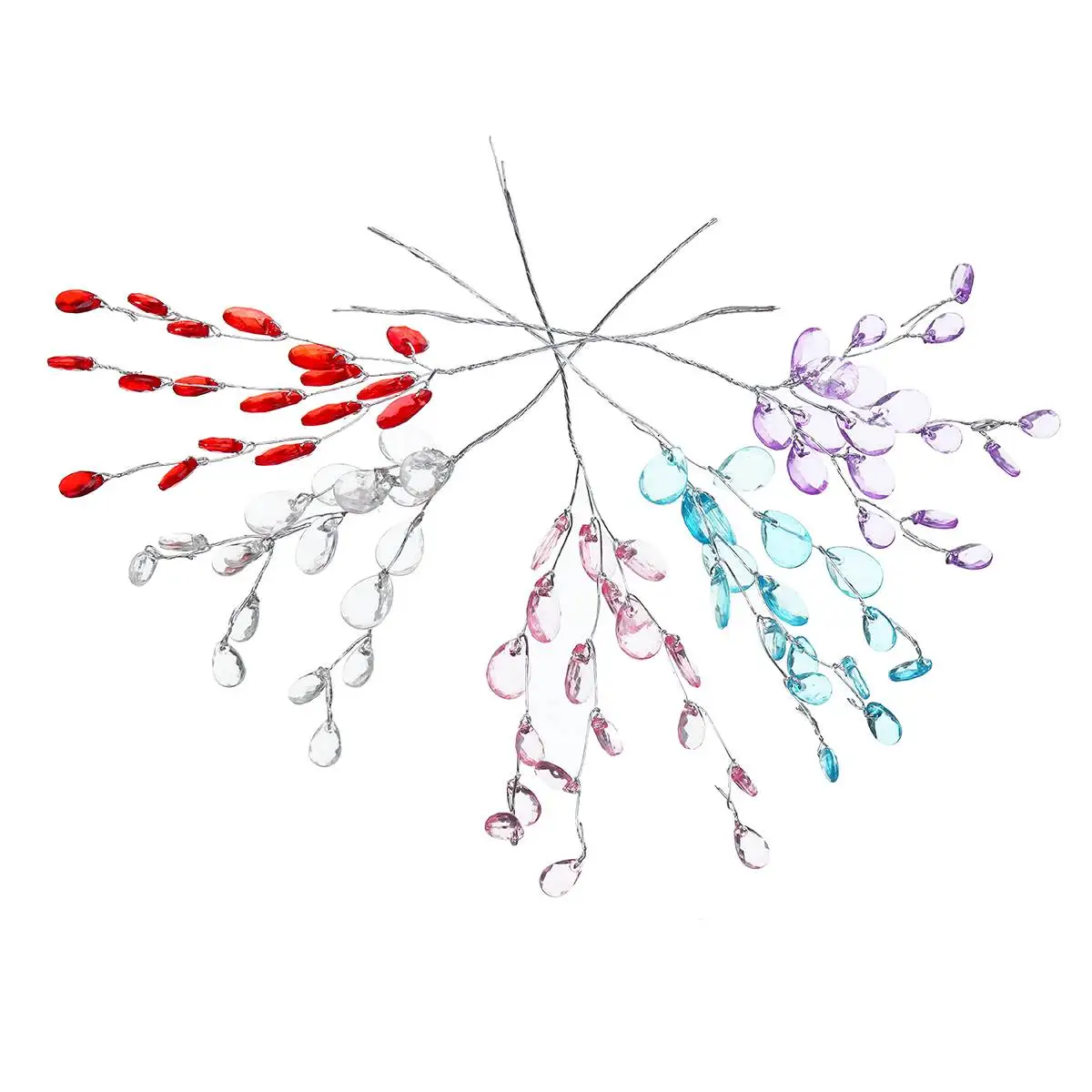 Новинка 50 шт./упак. прозрачные акриловые капли хрустальный шарик спрей проводные