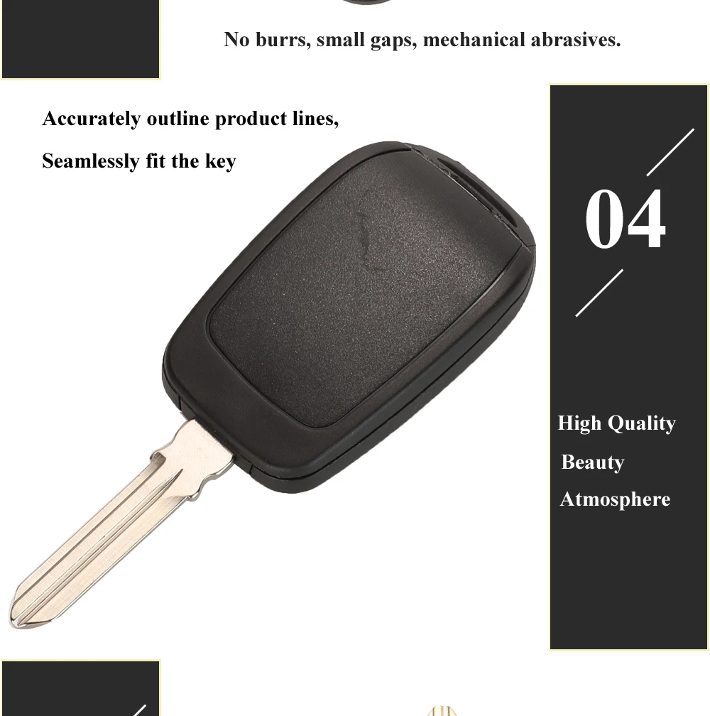 Jingyuqin дистанционный ключ автомобиля 433 МГц с PCF7961M 4A чип для Renault Sandero Dacia Logan Lodgy Dokker Duster trafc Clio4 Master3