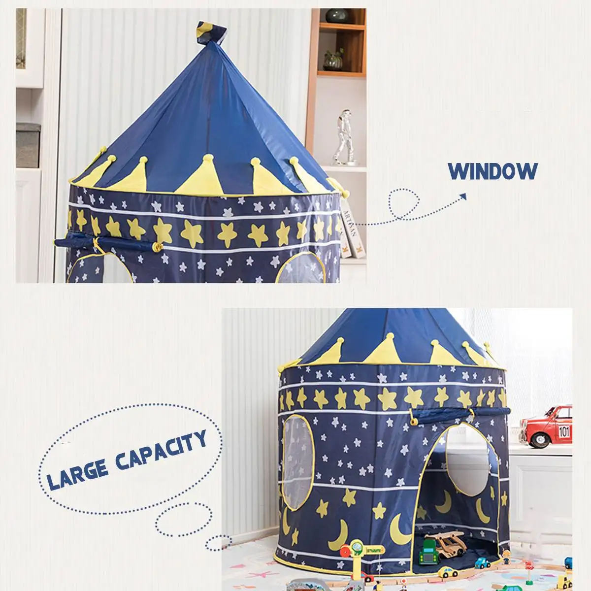 Палатка LBLA детская портативная с флагом 105x135 см | Игрушки и хобби