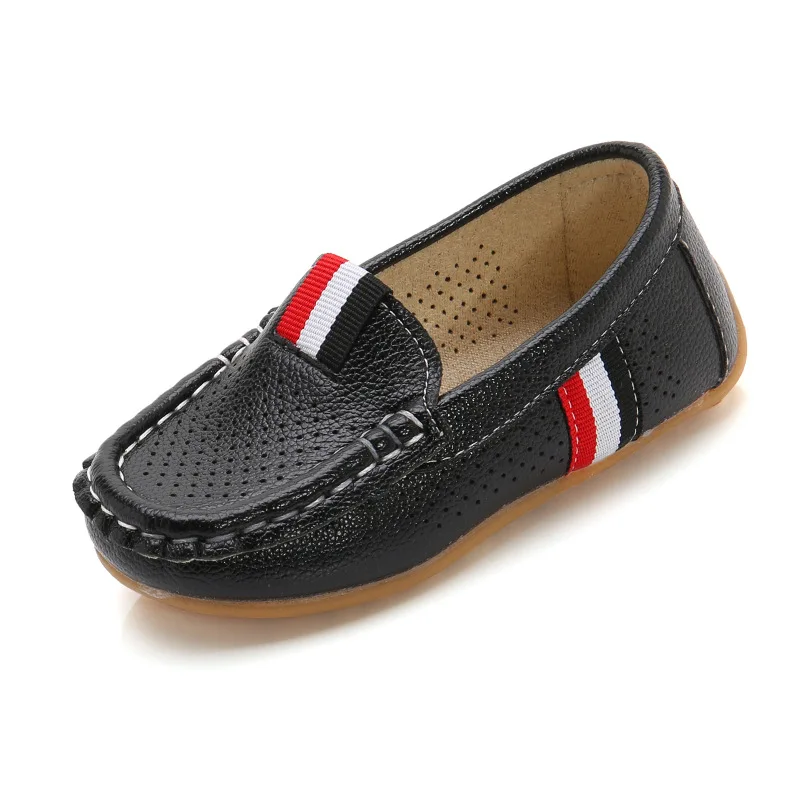 Новая детская обувь для мальчиков Лоферы Кроссовки Мягкая из искусственной кожи