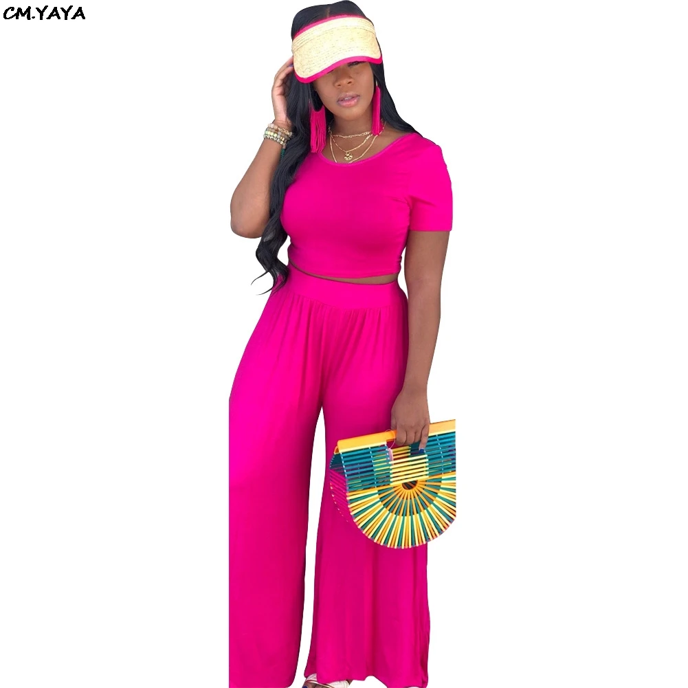 Женский спортивный костюм из двух предметов Однотонная футболка с коротким