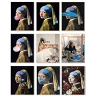 Классический Европейский картина маслом женские парусиновые Картины абстрактная живопись плакат Wall Art принты и Плакаты фотографии дома декоративная фигурка живопись