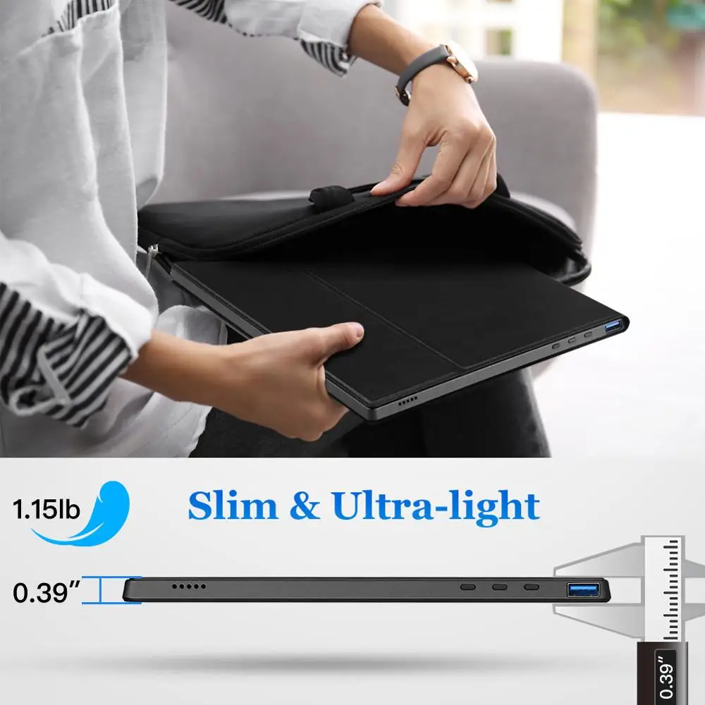 eyoyo 13 3 thin portable gaming monitor hdr 4k 1080 ips hdmi usb c second laptop pc lcd screen display for phone xbox switch ps4 free global shipping